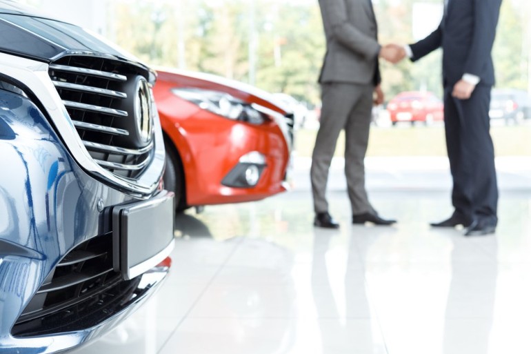 Car Leasing Man with Car